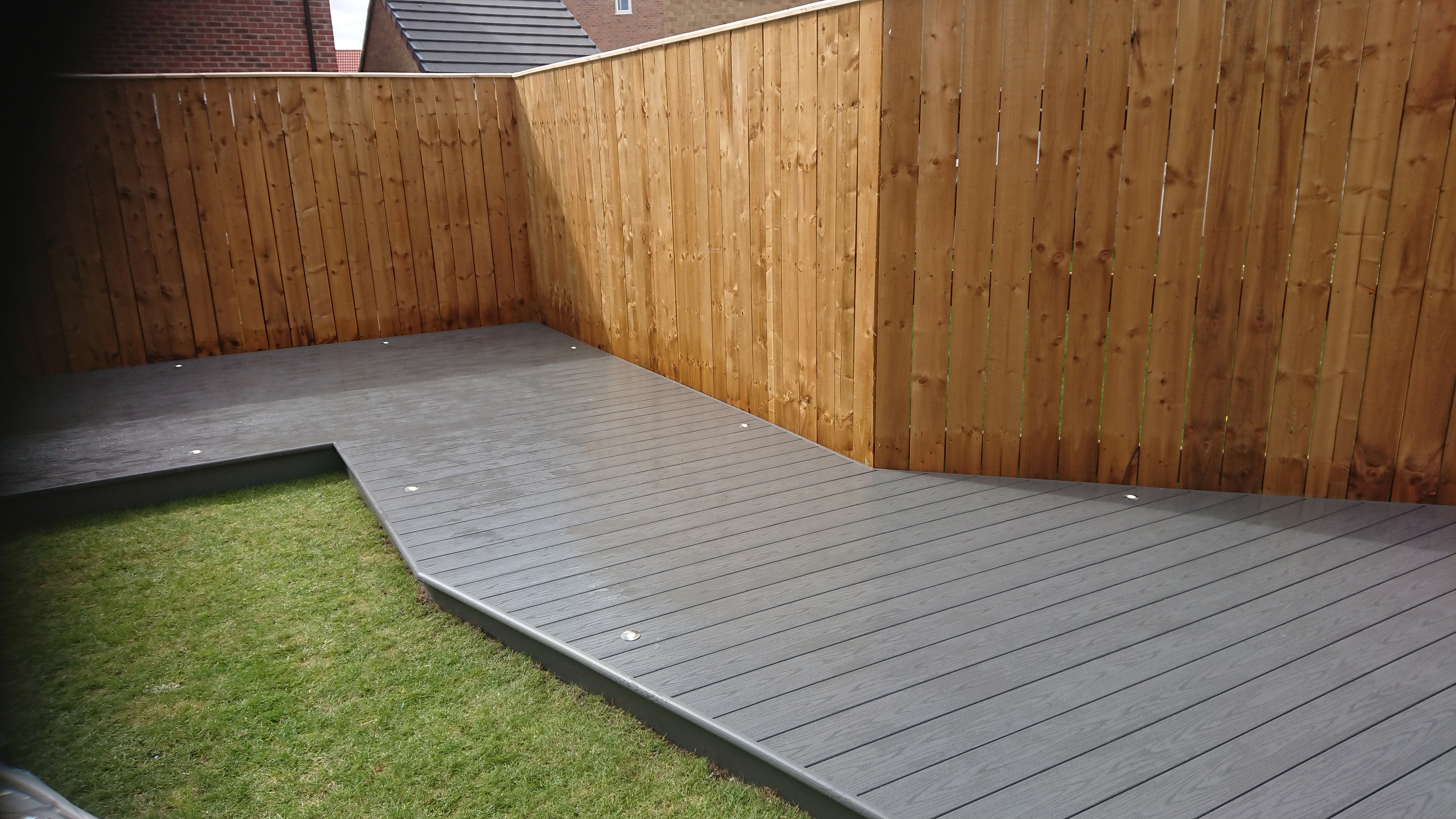Completed decking detail