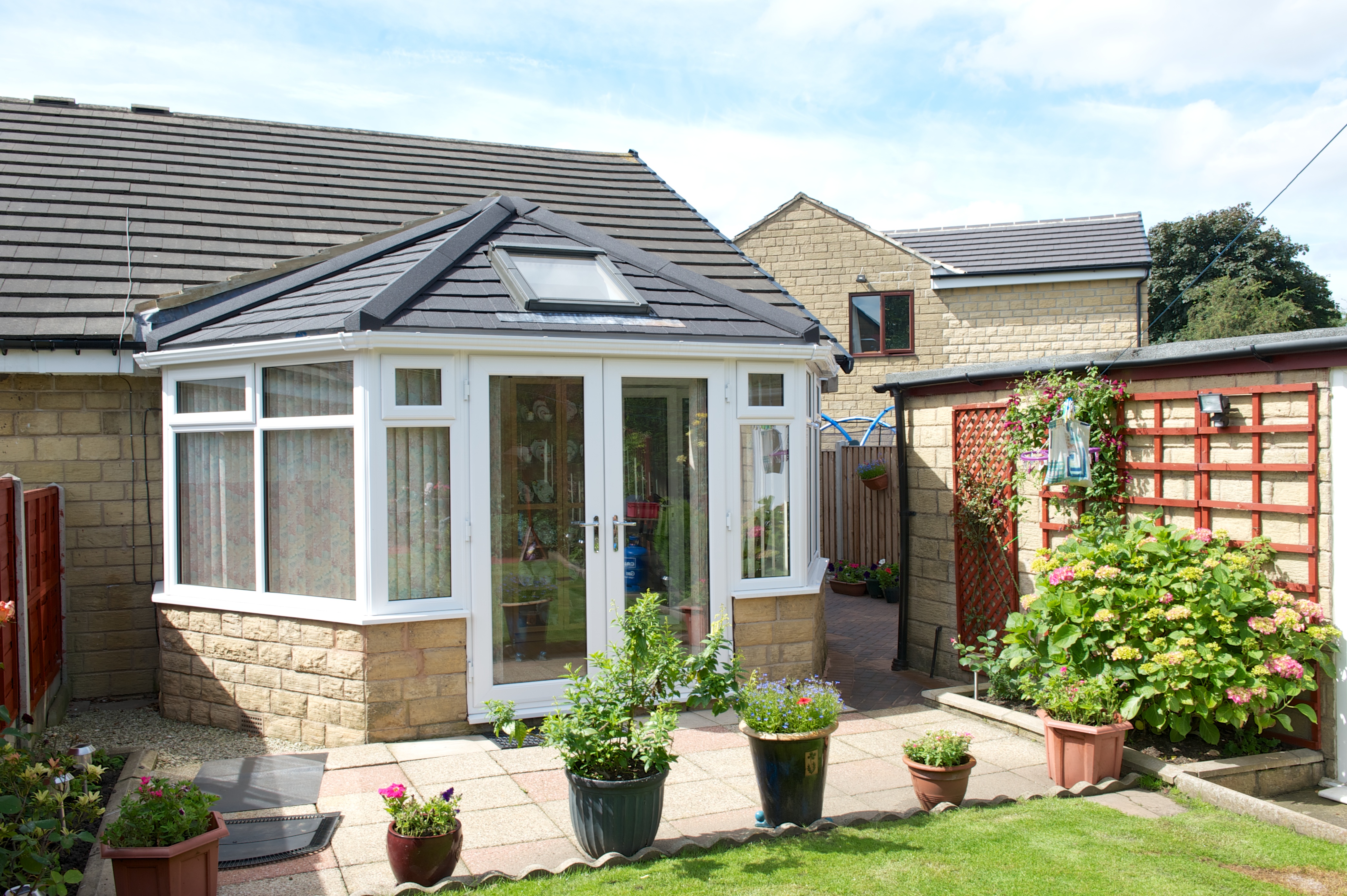 Completed conservatory installation