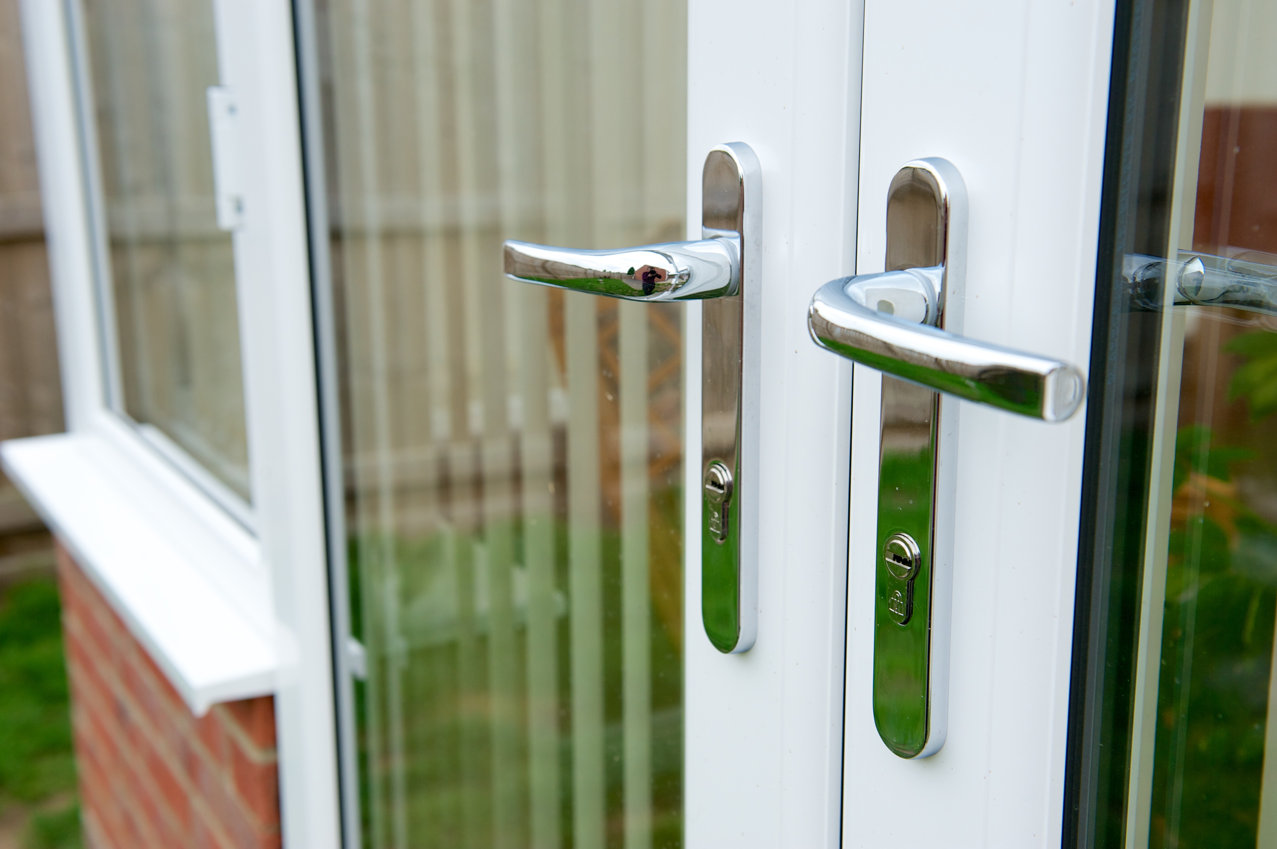 Door hardware and frame detail